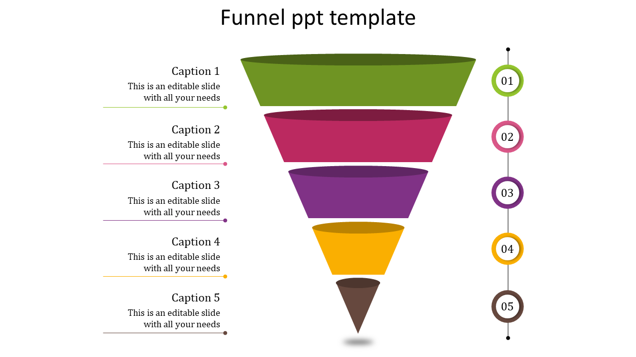 Funnel PPT Template Presentation and Google Slides